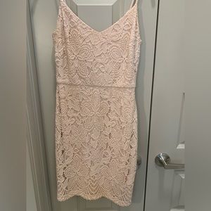 Guess light pink slip dress